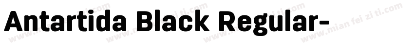 Antartida Black Regular字体转换